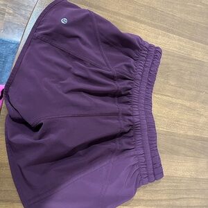 Lululemon Athletica Burgundy Athletic Shorts